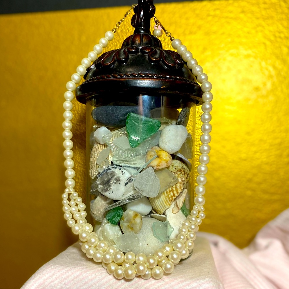 Triple strand pearl necklace